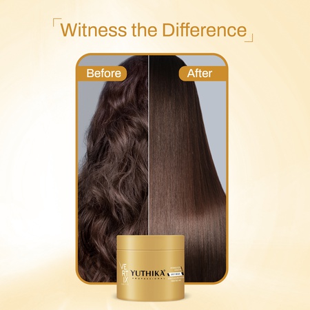 Yuthika Professional Vertix Hydrolyzed Keratin Hair Mask for Women & Men (500ml), Deep Nourishment & Strengthen Dry & Damaged Hair