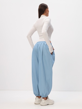 Штаны Тоджи укороченные широкие джинсовые