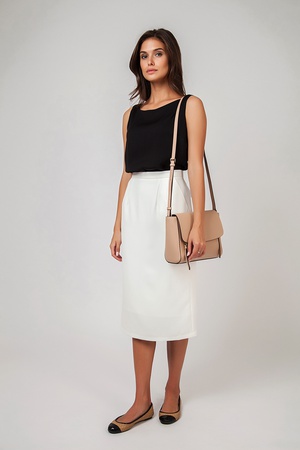 Юбка прямая миди