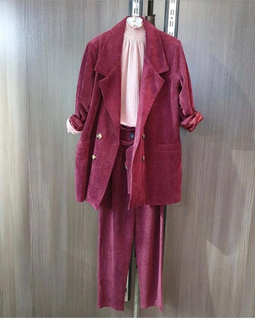 Шикарные вельветовые комплекты. Двойки костюмы.