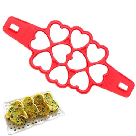 Krep, peynirli kek ve omletler için form Flippin fantastik 10&#39;u 1 arada silikon