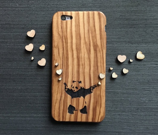 Деревянный монолитный чехол для телефона