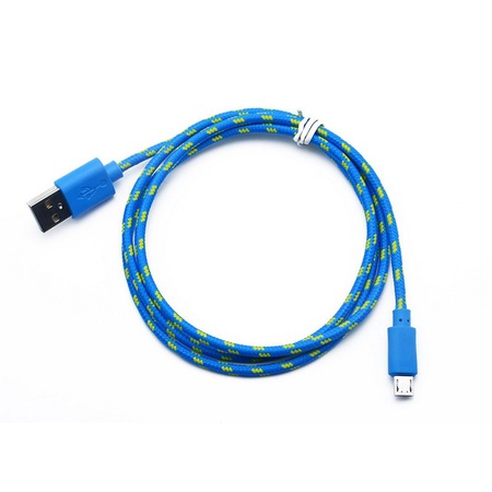 Кабель USB-microUSB плетеный