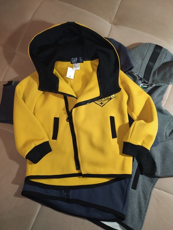 Gap детская толстовка в 3 расцветках: жёлтый, серый, синий