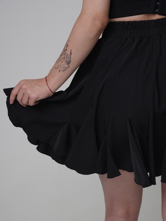 Volant-Minirock für Damen