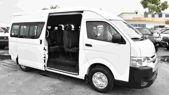 2019 Toyota Hiace High-Roof White Bus