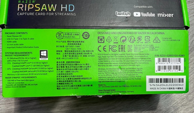 Razer Ripsaw HD - Oyun Yakalama Kartı