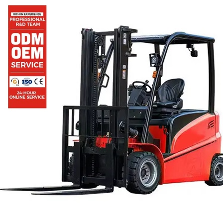 1-3 Tonnen Lithium Elektro Gabelstapler 3-7 m Hubhöhe Lager Hochhubwagen mit Vollreifen