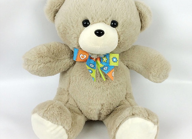 Игрушка мягконабивная Мишка с бантом 33/40см