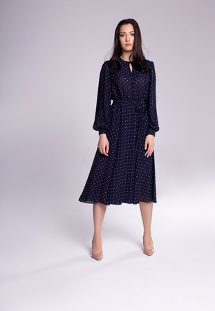 Платье в горошек