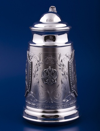 Серебряная кружка для пива №5