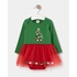 Toptan Kız Bebek Noel Elbise 6-18M