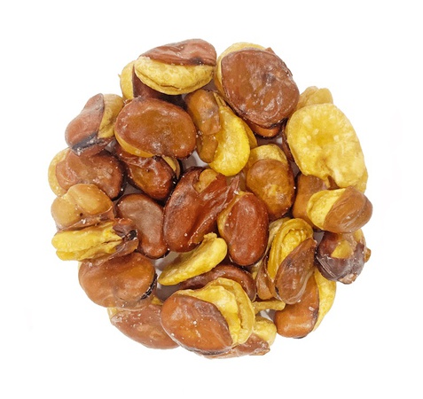 Жареные бобы с солью и различными вкусами