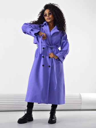 Пальто #4045 модель оверсайз 42-44 подойдёт до 50 размера