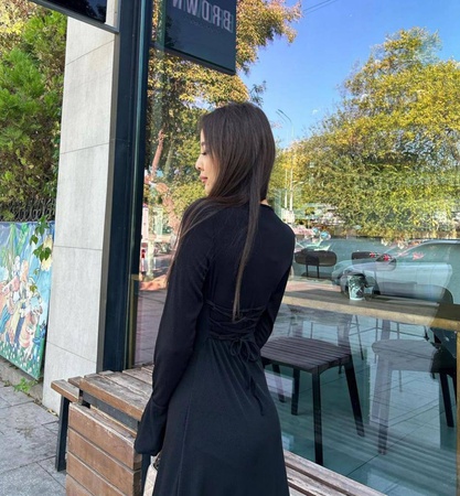 Платье женское базовое из лапши