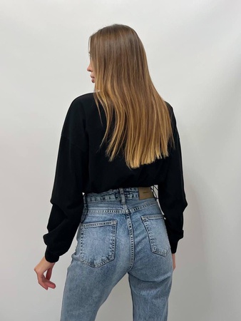 Cashmere cropped turtleneck