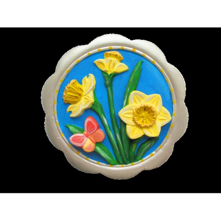 Çilekleri renklendirmek için alçı panel