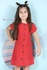 Striped Girl Red Dress