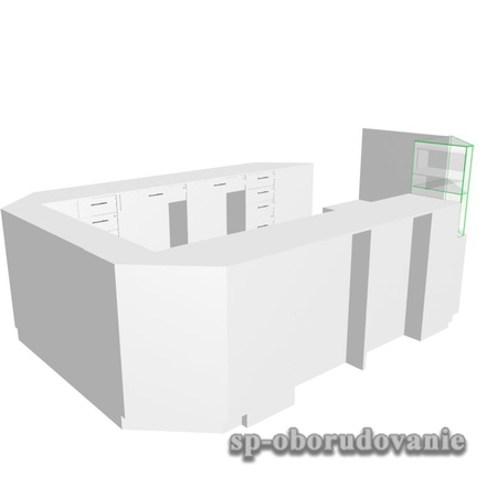 Нейл-бар из белого ЛДСП