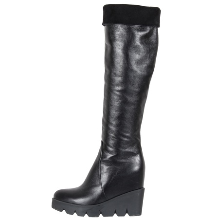 Женские ботфорты, натуральная кожа <G2080>