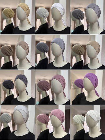 Шапка на завязках под хиджаб