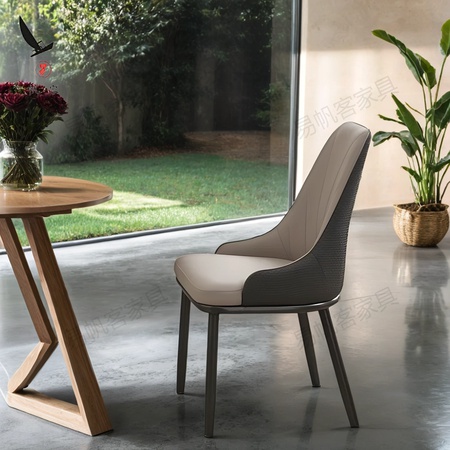 Мягкий обеденный стул из искуственной кожи с металлическим каркасом, для кафе и ресторана, опт