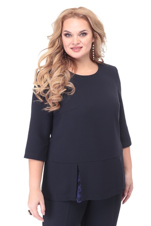 КОСТЮМ ЖЕНСКИЙ МОДЕЛЬ 771 СИНИЙ,Anastasia Mak