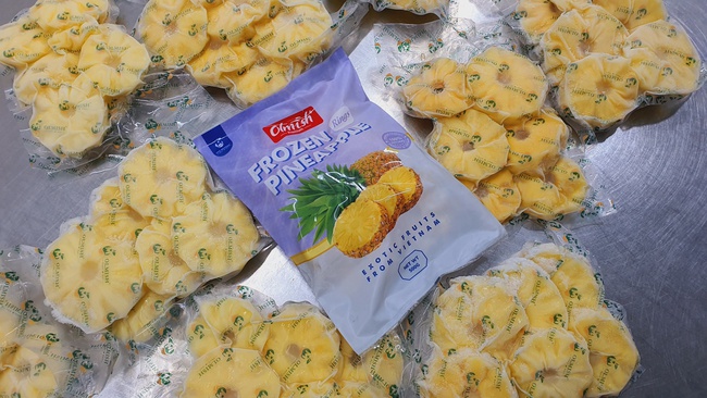 Замороженный Ананас кольца. Замороженные фрукты с заводов OLMISH