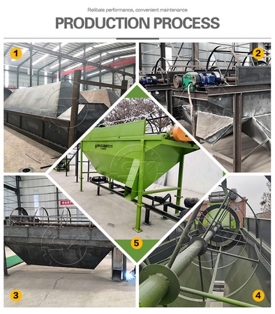 Машина для просеивания удобрений с вращающимся барабаном