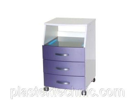 Шкаф педикюрный с УФО-блоком с гнутыми фасадами