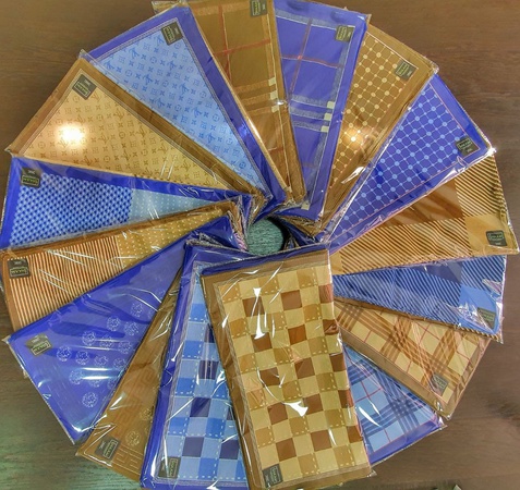 Мужские носовые платки Размер: 40/40 Материал: Бязь   Вес: 110gr