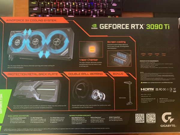GIGABYTE Gaming GeForce RTX 3090 Ti 24 ГБ GDDR6X для ПОКУПАТЕЛЕЙ оптом