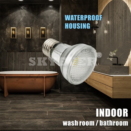 Стеклянная светодиодная лампа PAR16 Точечная лампа COB 7 Вт E26/E27 с регулируемой яркостью IP65