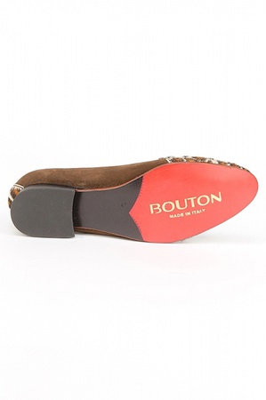 Коричневые туфли без каблука pf035