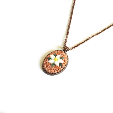 Giftome El Yapımı Doğal Taş Mozaik Kolye