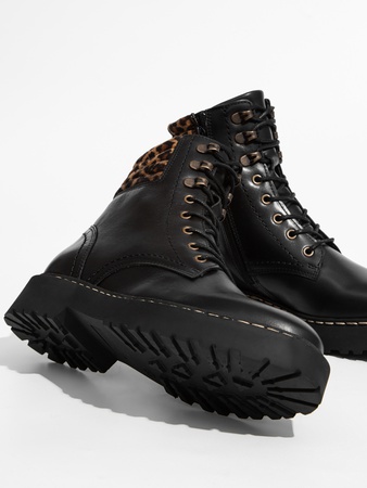 Стильные Женские кожаные ботинки / полуботинки на шнуровке MADE IN EUROPE