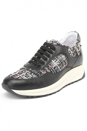 SP038 siyah tüvit spor ayakkabı