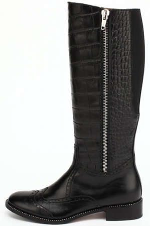 حذاء أسود بسحابين (eurozima) S092