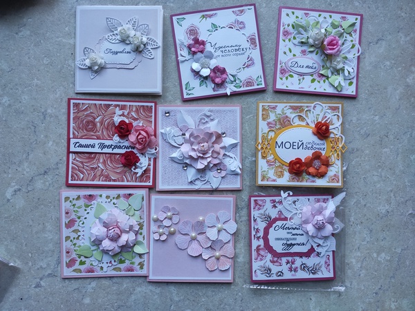 Открытки ручной работы 10*10