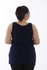 Майка большого размера с нулевым рукавом - Темно-синий (3)
