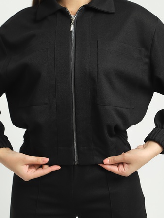 Спортивный костюм из трикотажа на молнии