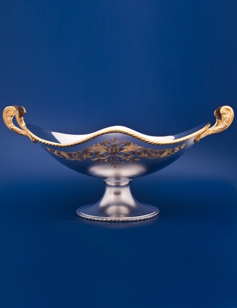 Серебряная ваза №8