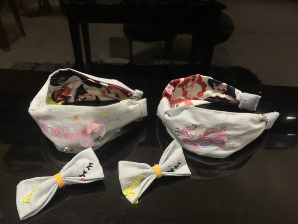 Персонализированный ремешок в виде единорога с зажимом-бантом