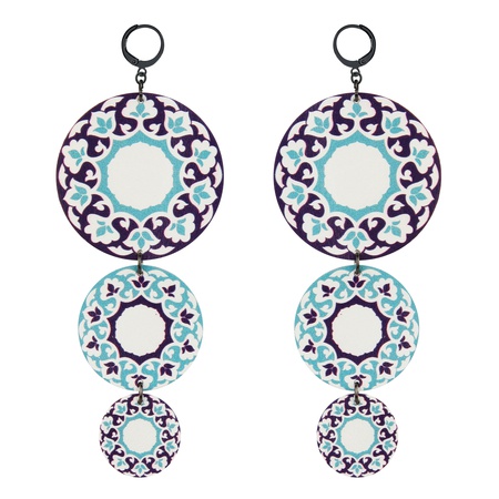 W-112B кожаная серьга