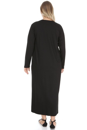 فستان جلدي مخطط