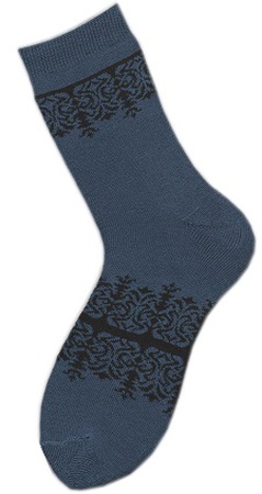 Носки женские внутримахровые (арт. 08в7) «Зимние узоры»