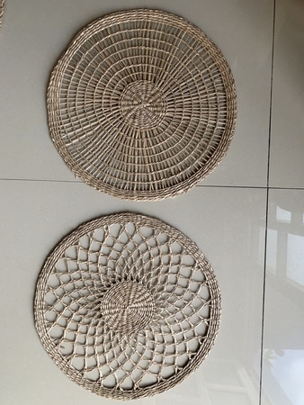 Салфетки из морской травы, настольный коврик, плетеные салфетки из ротанга, салфетки из водного гиацинта