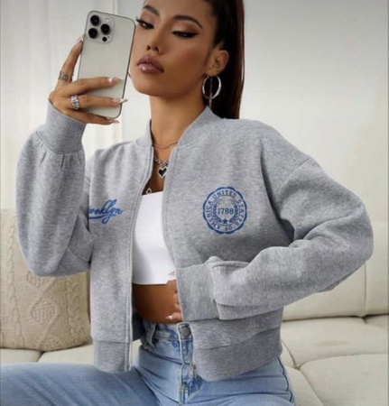 Бомбер укороченый