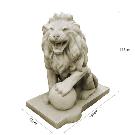 Лев с шаром левый/правый