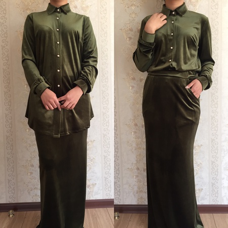 Двойка рубашка с юбкой